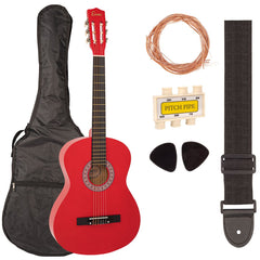 Encore 4/4 Classic Guitar Outfit - Red