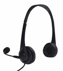 USB Multimedia Headset inc Microphone Skype Zoom Video Call Laptop PC