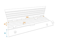 Eurolite Cablebridge 5 Channels 900X500X50Mm