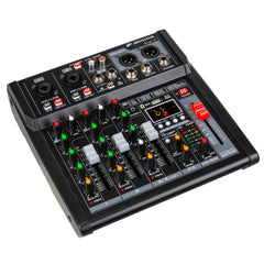 JB Systems LIVE-4 Versatile PA Mixer in a Handy Compact Format, 4 inputs / 3-channels