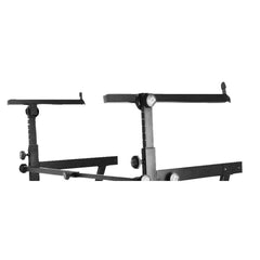 On Stage Pro Heavy Duty Folding Z Keyboard Stand W 2nd Tier