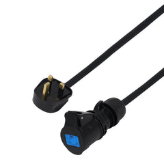 LEDJ 1m 1.5mm 13A UK Plug - 16A Female Cable