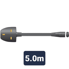 Mercury-Netzkabel, UK-Stecker – Abb. 8, Schwarz, 5,0 m