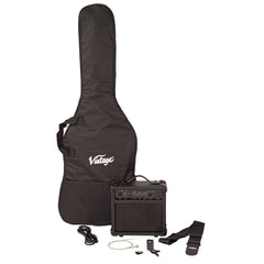 Vintage V10 Coaster Electric Guitar Pack - Gloss Black