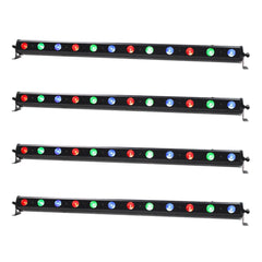 4x Equinox Tri Power Batten MKII LED-Leiste 1M 12 x 3W RGB-Uplighter