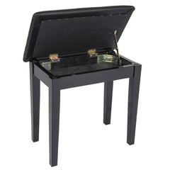 Kinsman Piano Bench - With Storage - Satin Black