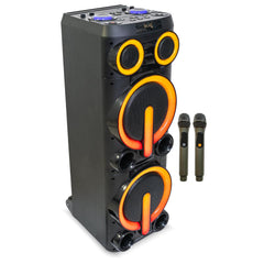 Ibiza BOMBMASTER Enceinte haute puissance 2 x 10" – 1000W Bluetooth