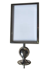 Citronic A4 Portrait Sign Holder Ballhead Chrome Finish