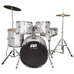 Pp 5pc Fusion Drum Kit- Silver