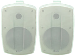 Adastra BH6 Speakers Outdoor Pair White 6" 100W 8OHM Background Sound System IP44