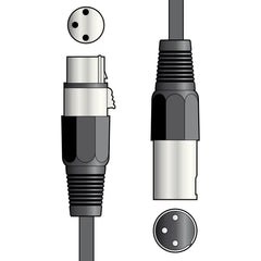 1.5M Microphone Cable High Quality Durable XLR 3P Lead