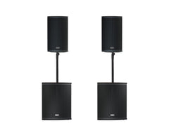 FBT X Series X-3000 Active PA System X-Lite 12A + X-Sub 115SA inc covers