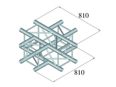 Alutruss Quadlock Tq390-Qqt41 4-Way Cross Piece