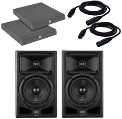 RCF Ayra Pro 6 Moniteur de studio actif 6,5" Haut-parleur professionnel Bundle avec pads