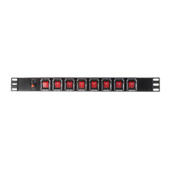 Pulse 19" Rackmount IEC Switch Panel Power 8 Way Disco DJ Server *B-Stock