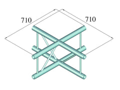 Alutruss Bilock E-Gl22 C41-V Croix 4 voies