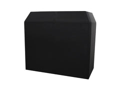 Ultimax DJ Booth supplied with black and white scrim and carry bags