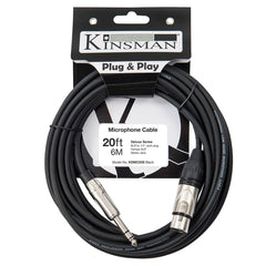 Kinsman Deluxe Stereo Microphone Cable - 20ft