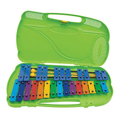 Angel Ag-26n G4-g#6  26 Note Glockenspiel - Green Case