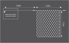 Lyyt Connectable Outdoor LED Net Lights Warm White IP44 Rated Connectable