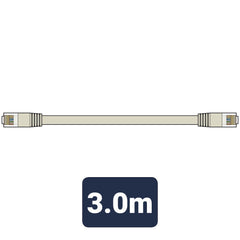 AV:Link Cat6 Patchkabel UTP RJ45-Stecker auf RJ45-Stecker 3,0 m