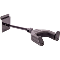 Kinsman Auto Lock Slatwall Guitar Hanger Black - Long