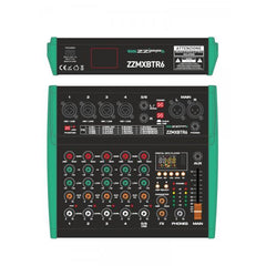 ZZIPP ZZMXBTR6 MIXEUR COMPACT 6 canaux DSP USB Bluetooth