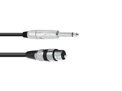 Câble adaptateur Omnitronic XLR(F)/Jack Mono 2M Bk