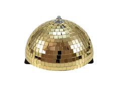 Eurolite Half Mirror Ball 20cm 200mm Gold Rotating Lighting Effect Decor Venue