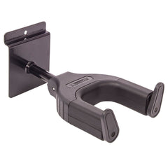 Kinsman Auto Lock Slatwall Guitar Hanger Black - Short