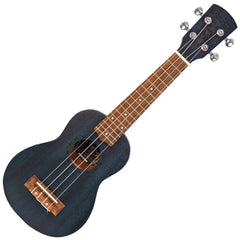 Laka Sapele Series Soprano Ukulele & Bag - Midnight Blue