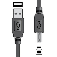 AV:Link USB 2.0 type A plug to type B plug lead 1.5m