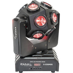 Ibiza Light E-Cosmos Rétro LED Effet d'éclairage DJ Tête mobile avec Flightcase Bundle