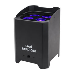 LEDJ Rapid QB1 Hex IP LED Uplighter IP54 Batterie Éclairage extérieur LED sans fil