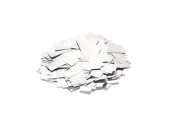 TCM FX Confettis métalliques rectangulaires 55x18mm, blanc, 1kg