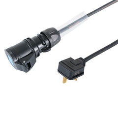 LEDJ 1m 1.5mm 13A UK Plug - 16A Female Cable