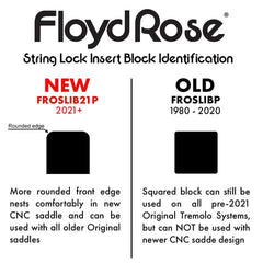 Floyd Rose String Lock Insert Block - Black