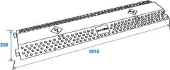 Pont de Câbles Eurolite 2 Canaux 1000X250Mm