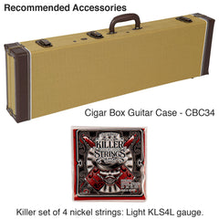 Lace Electric Cigar Box Guitar - Royalty - 4 String