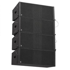 BishopSound Line Array - Set of 4 Twin 8" Passive Line Array in purpose made flight case