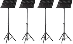 4x Heavy Duty Music Stands with Tripod Base