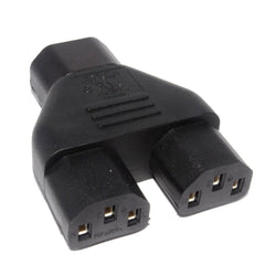 IEC Y Splitter adapter 1 Male to 2 Female