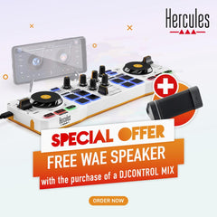 Hercules DJ Control Mix inkl. kostenlosem Hercules WAE Bluetooth-Außenlautsprecher