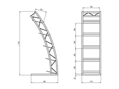 Présentoir à brochures Alutruss