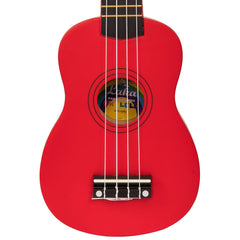 Laka Rainbow Series Ukulele & Bag - Red