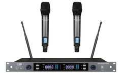 ZZIP TXZZ420 Channel 38 Twin UHF Wireless Mic System Complete with 2 Handheld Mics 606 - 630 mhz