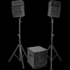 Ibiza Sound 2.1 Sound System with 15" Subwoofer & 2 Array Satellite Speakers