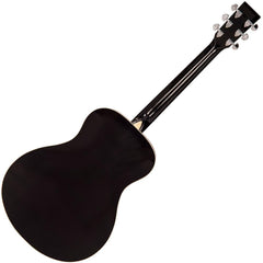 Vintage Folk Guitar- Solid Top- Black