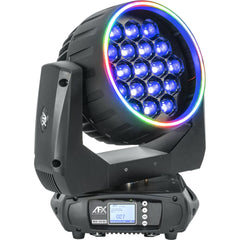 AFX Light WASH-1940-RGB Wash Zoom Moving Head With Ring Effect 19X 40W RGBW LED inc Flightcase