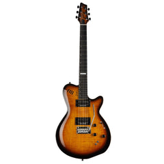 Godin Lgxt 3 Voice Electric Guitar - Cognac Burst Flame W/bag